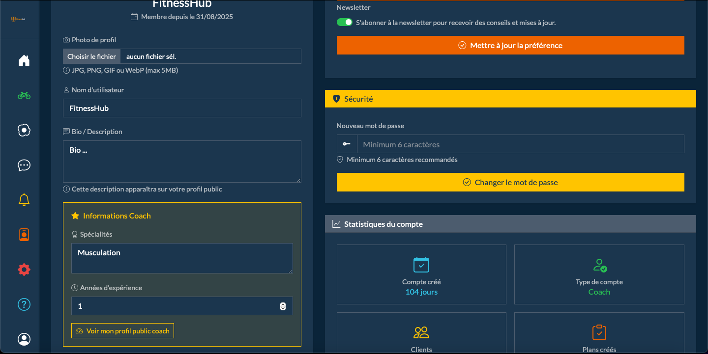 Communauté FitnessHub 2